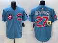 Men's Chicago Cubs Seiya Suzuki Light Blue Player Jersey