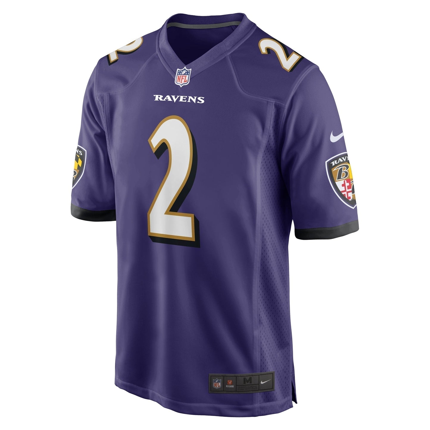 Nate Wiggins Baltimore Ravens  2024 NFL Draft First Round Pick   Game Jersey - Purple
