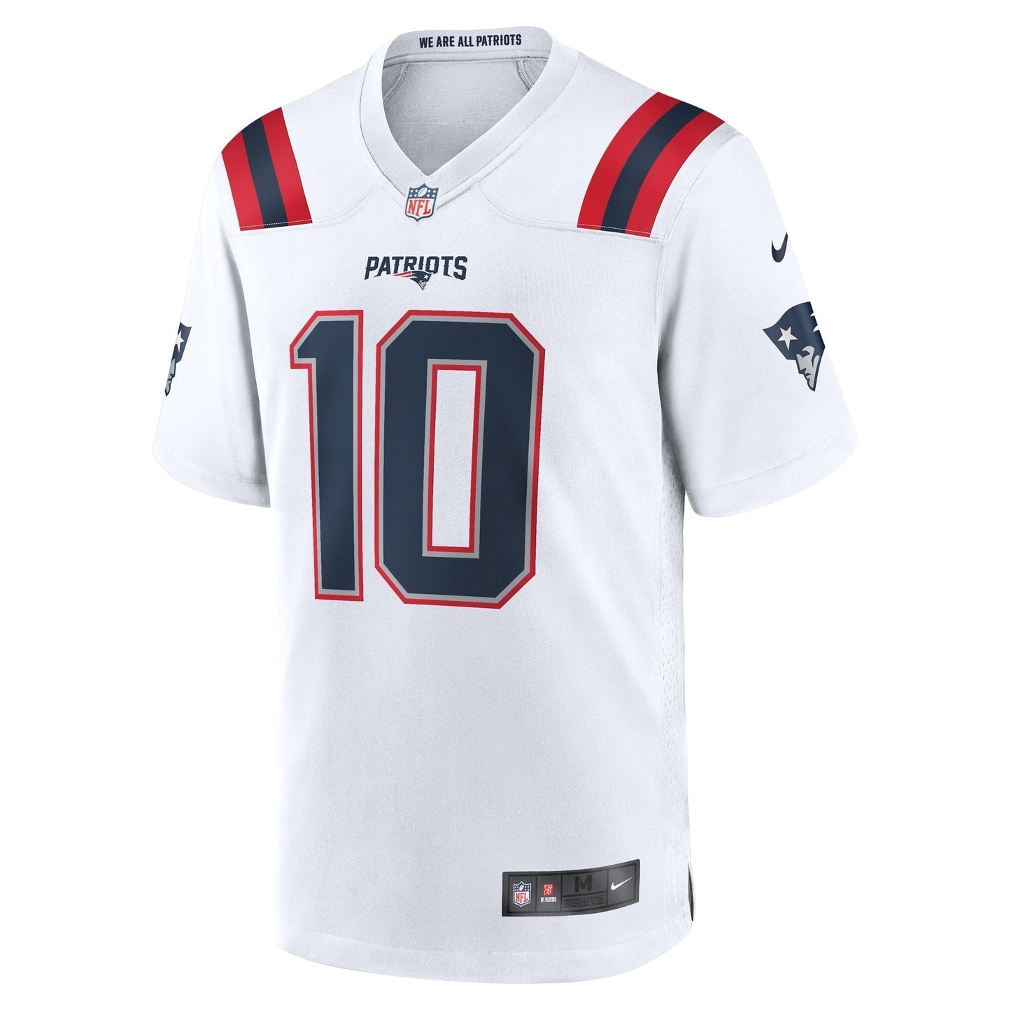 Drake Maye New England Patriots     Game Jersey - White