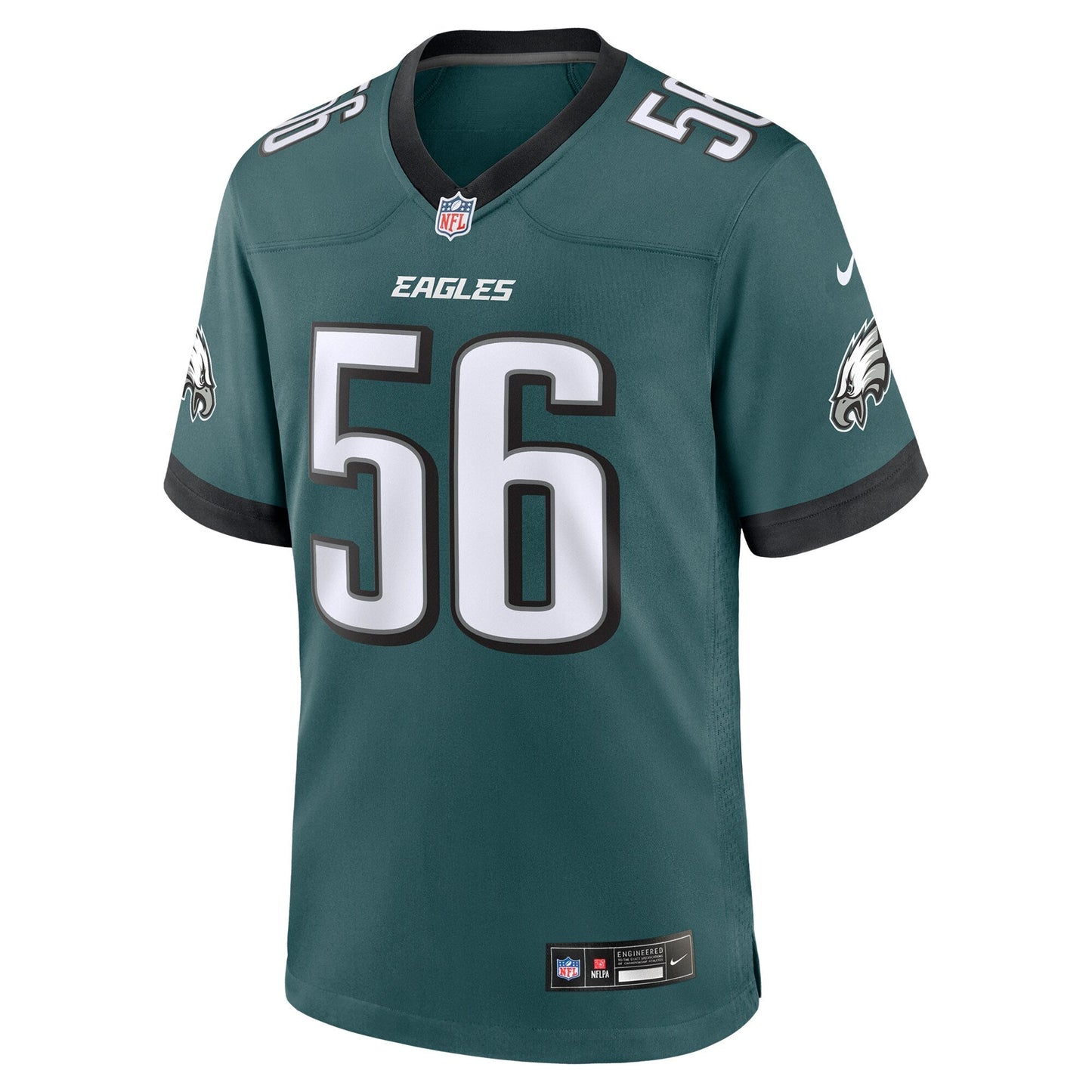 Tyler Steen Philadelphia Eagles  Team Game Jersey - Midnight Green