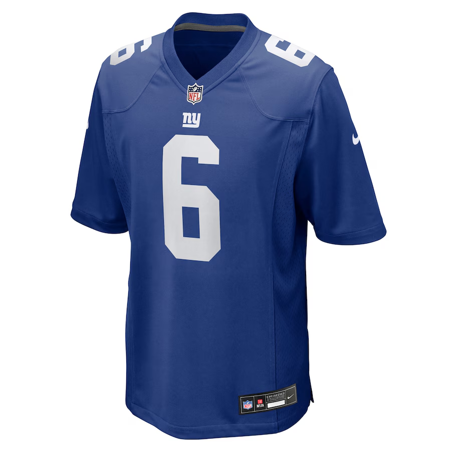 New York Giants Jaxson Dart  Royal 2025 NFL Draft First Round Pick Game Jersey