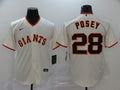 Men's San Francisco Giants Buster Posey Beige Replica Baseball Jersey