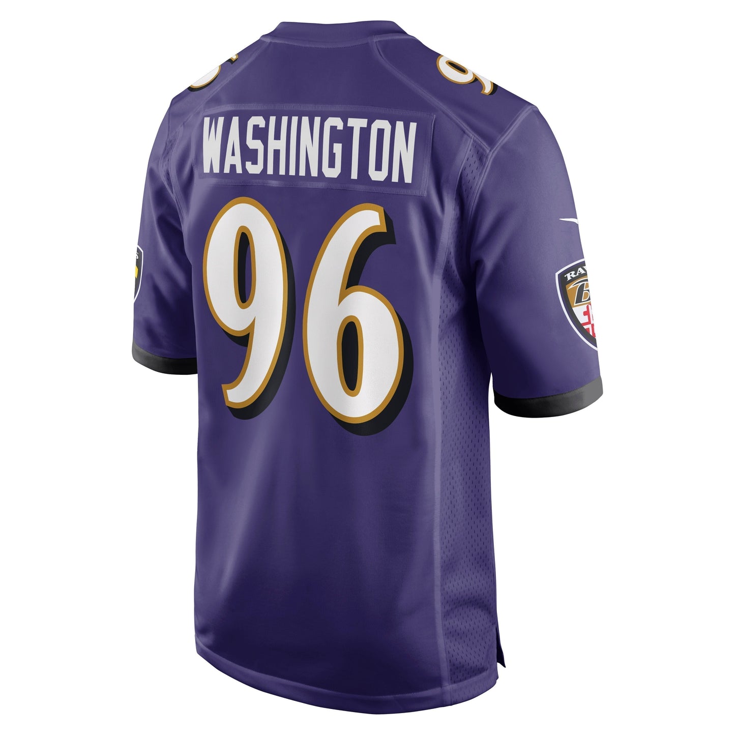 Broderick Washington Baltimore Ravens  Game   Jersey - Purple