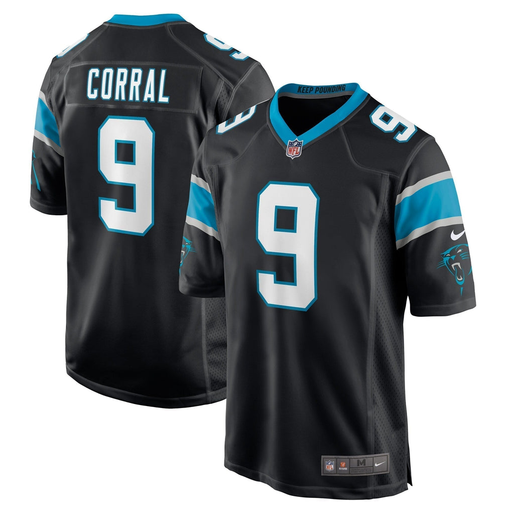 Matt Corral Carolina Panthers    Game Jersey - Black