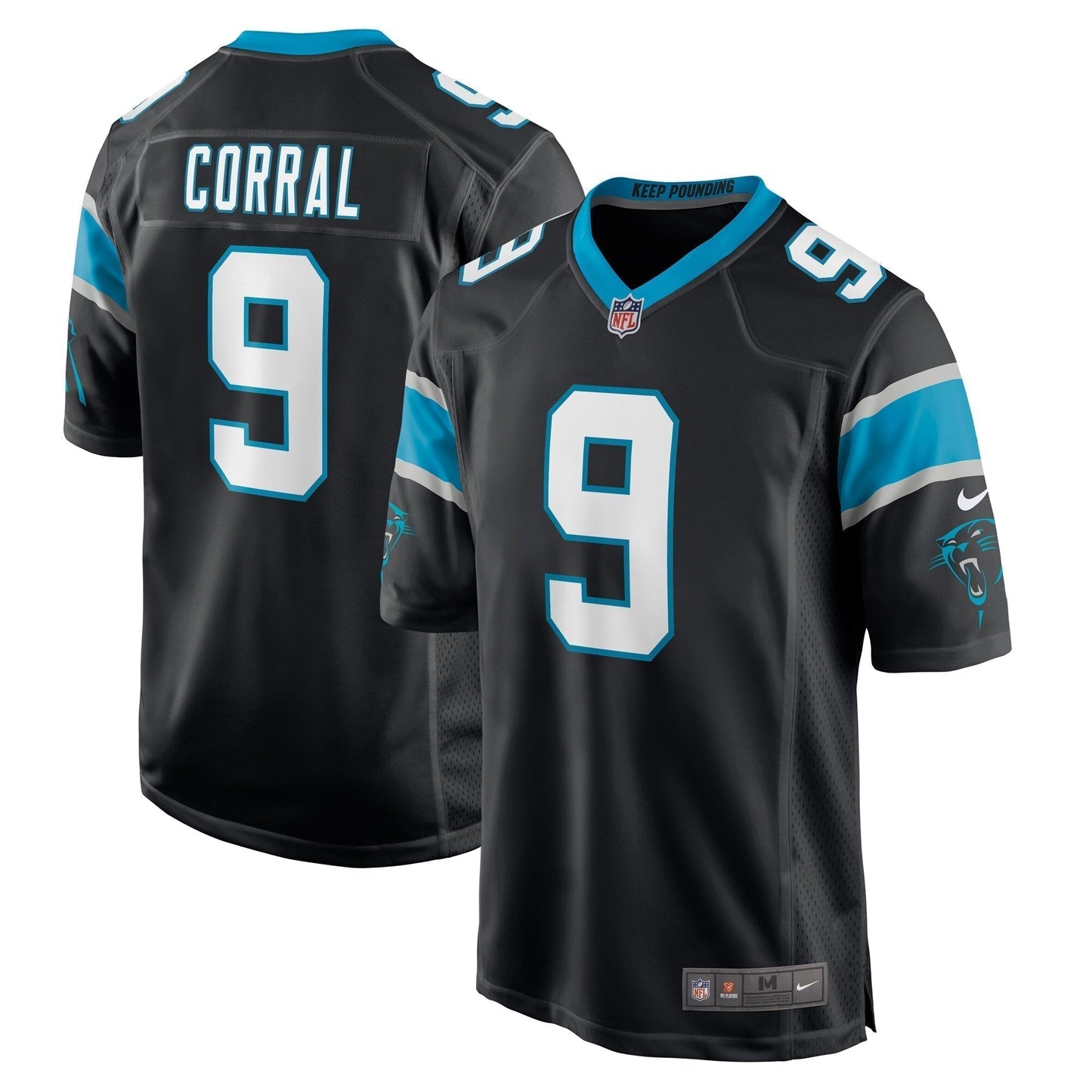 Matt Corral Carolina Panthers    Game Jersey - Black
