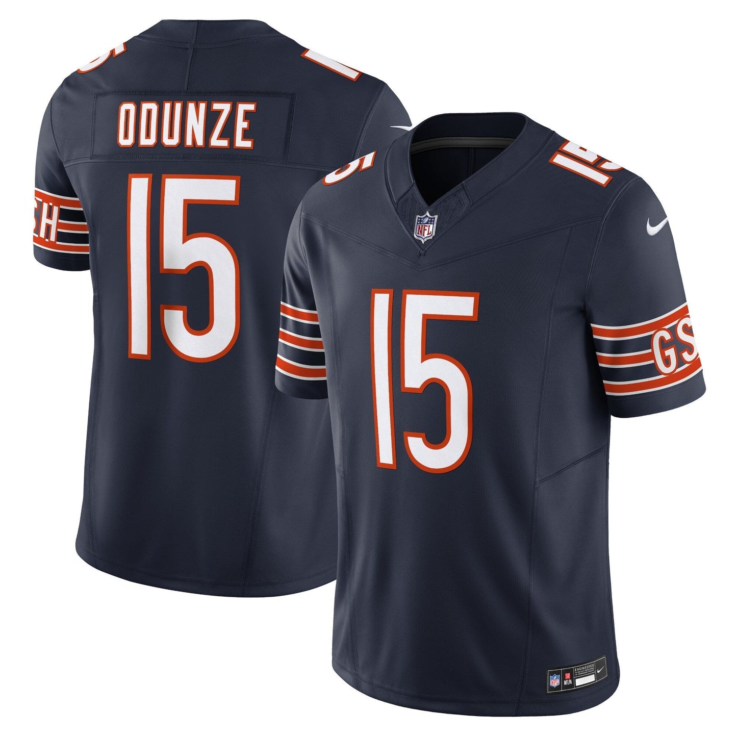 Chicago Bears Rome Odunze Navy Vapor F.U.S.E. Limited Jersey