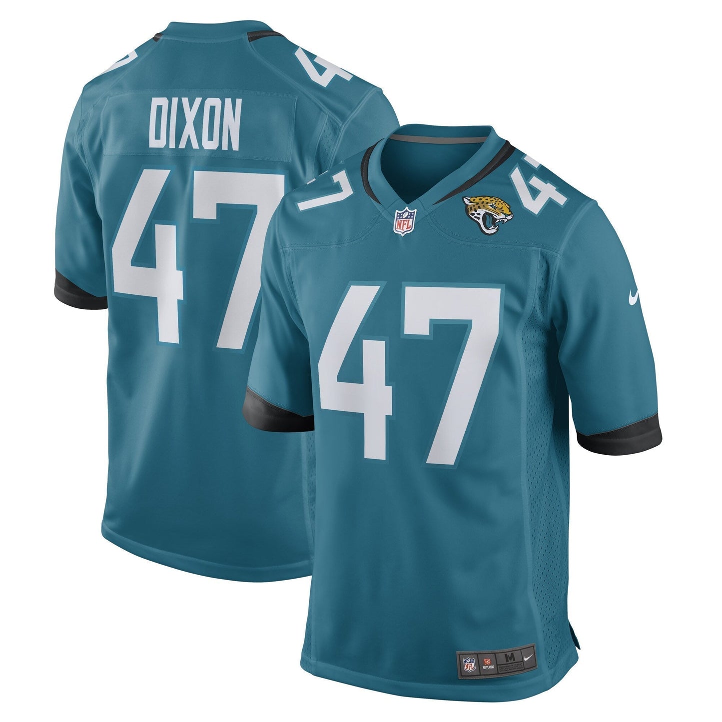 De'Shaan Dixon Jacksonville Jaguars  Team Game   Jersey - Teal