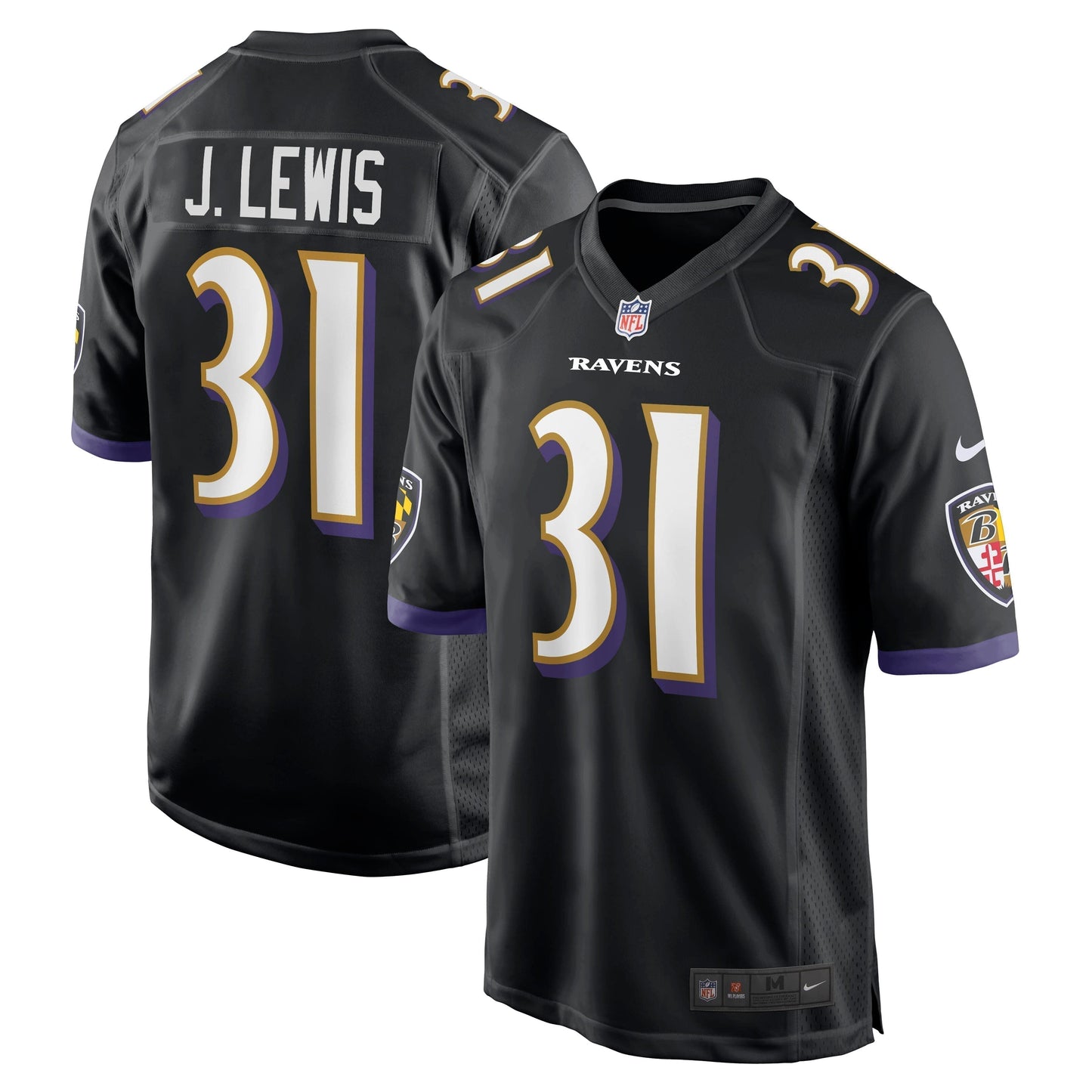 Jamal Lewis Baltimore Ravens  Retired   Jersey - Black