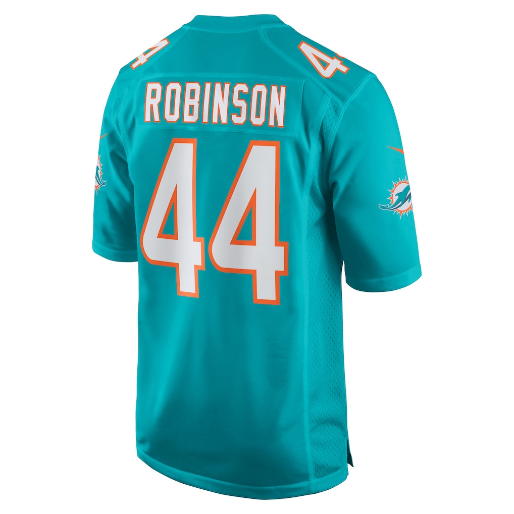 M.Dolphins #44 Chop Robinson Aqua Player Game Jersey