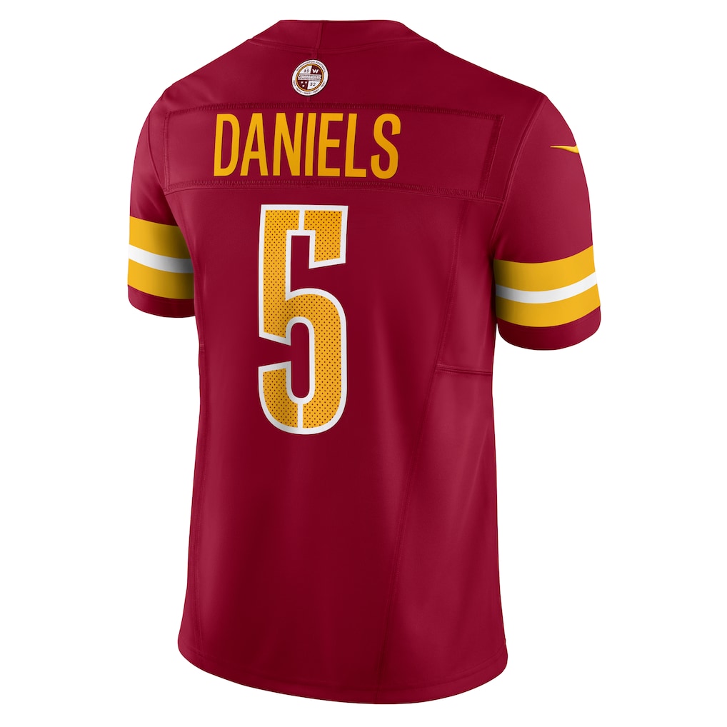 W.Commanders #5 Jayden Daniels Burgundy Vapor F.U.S.E. Limited Jersey