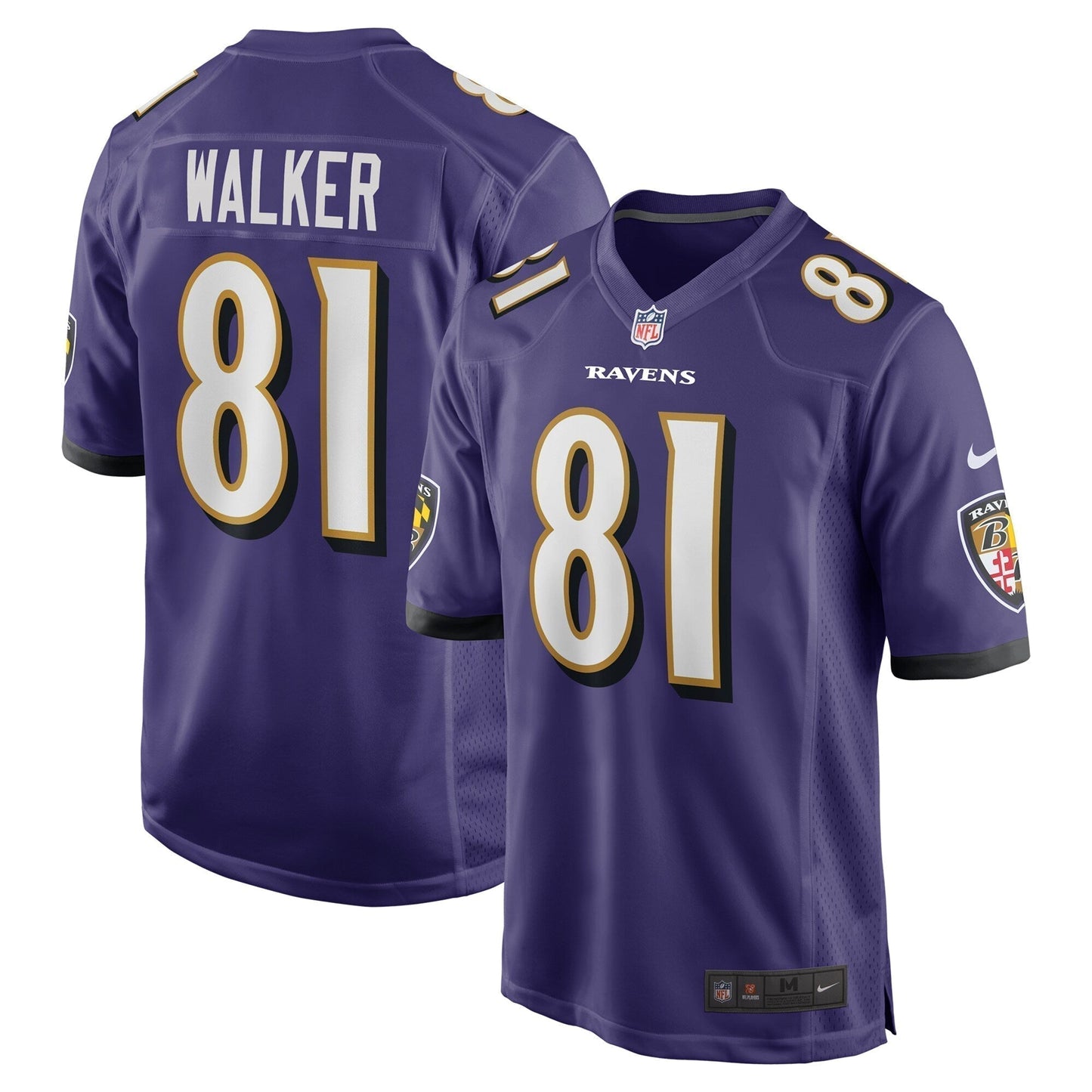 Devontez Walker Baltimore Ravens  Team Game Jersey -  Purple