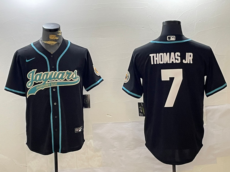 Men's Jacksonville Jaguars Brian Thomas Jr Black Player Game Jersey