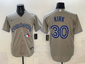 Men's Toronto Blue Jays Alejandro Kirk #30 Grey Replica Player Jersey