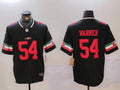 Men's San Francisco 49ers Fred Warner #54 Black Game Player Jersey1