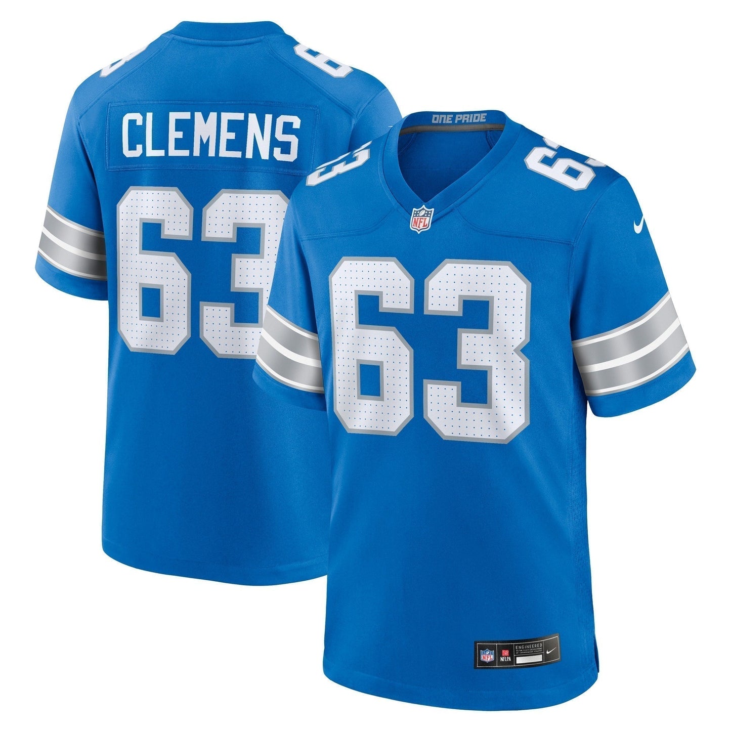 Duke Clemens Detroit Lions  Game Jersey -  Blue