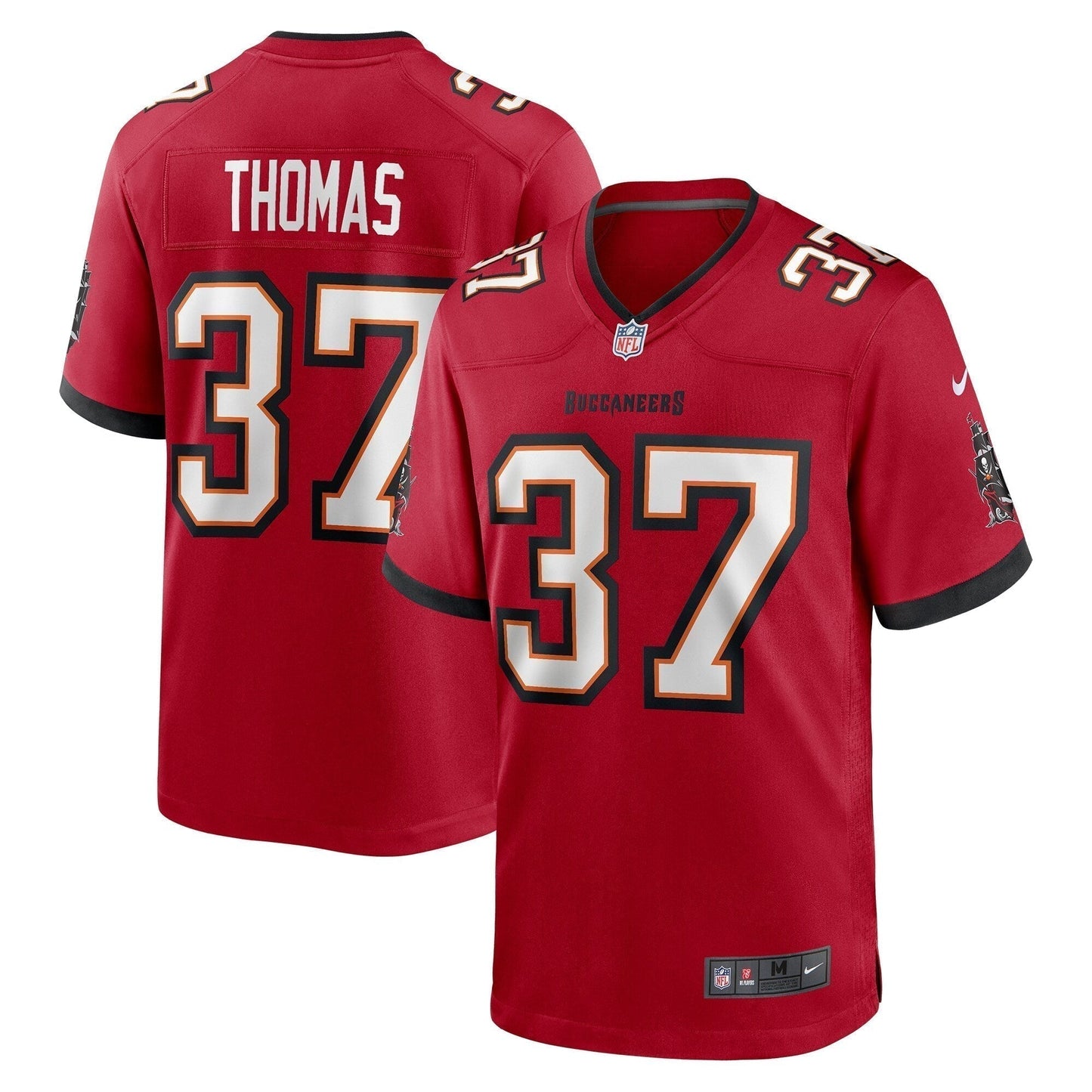 Tavierre Thomas Tampa Bay Buccaneers   Game Jersey -  Red