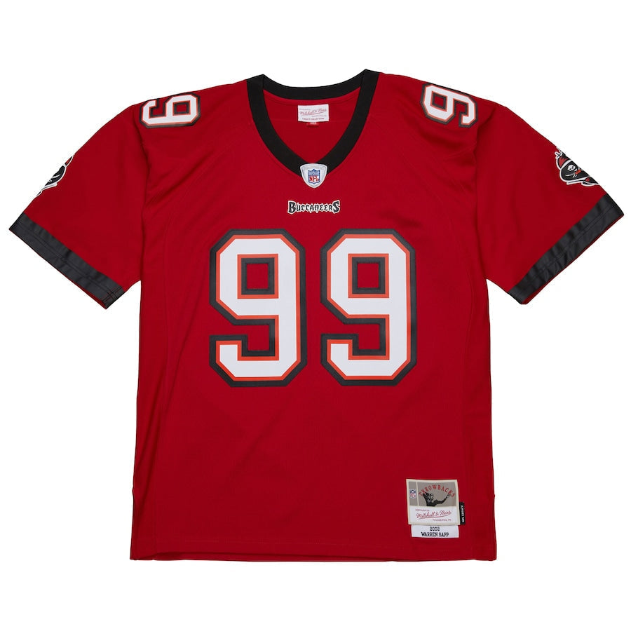 Men's Tampa Bay Buccaneers Warren Sapp  Red 2002 Legacy Replica Jersey