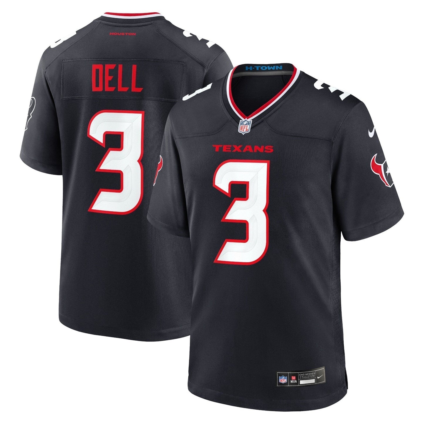 Tank Dell Houston Texans  Game Jersey - Navy
