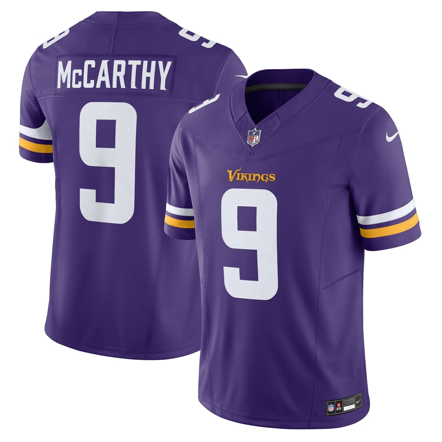 J.J. McCarthy Minnesota Vikings  Vapor F.U.S.E. Limited Jersey - Purple