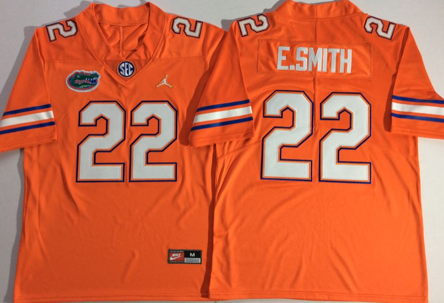 Men's Florida Gators Emmitt Smith Orange Player Game Jersey