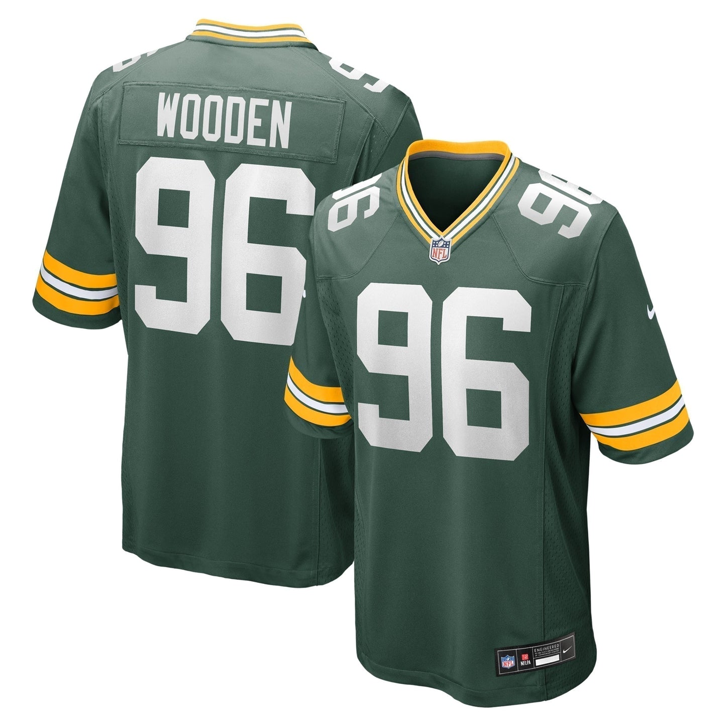 Colby Wooden Green Bay Packers   Game Jersey -  Green