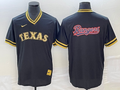 Men's Texas Rangers Black Replica Team Jersey1