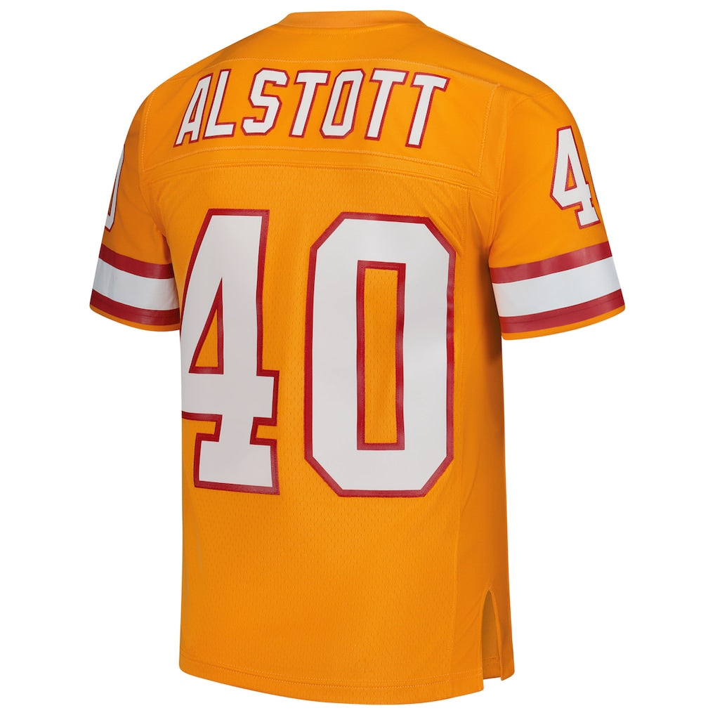 TB.Buccaneers #40 Mike Alstott  Orange Legacy Replica Jersey