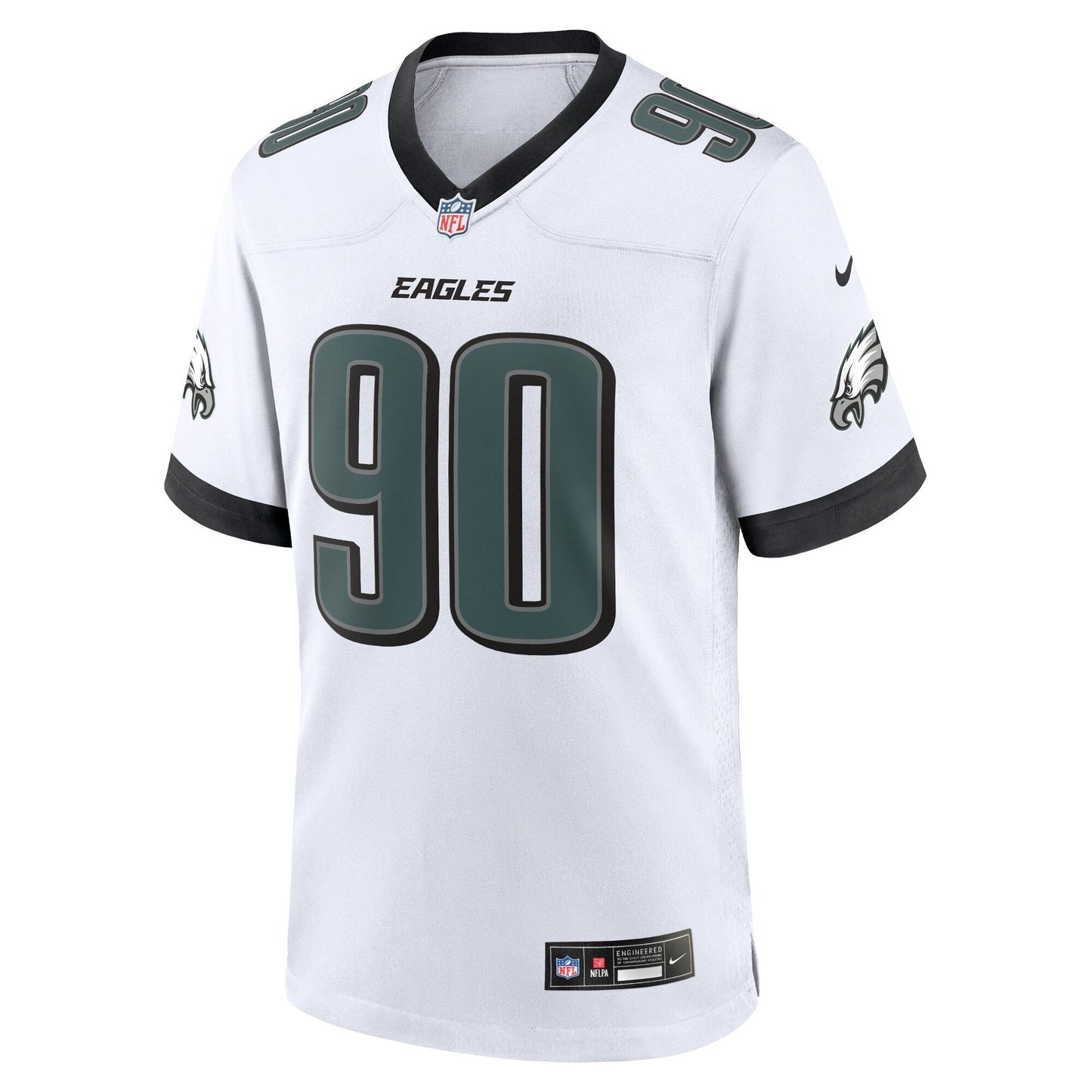 Jordan Davis Philadelphia Eagles  White Game Jersey - White