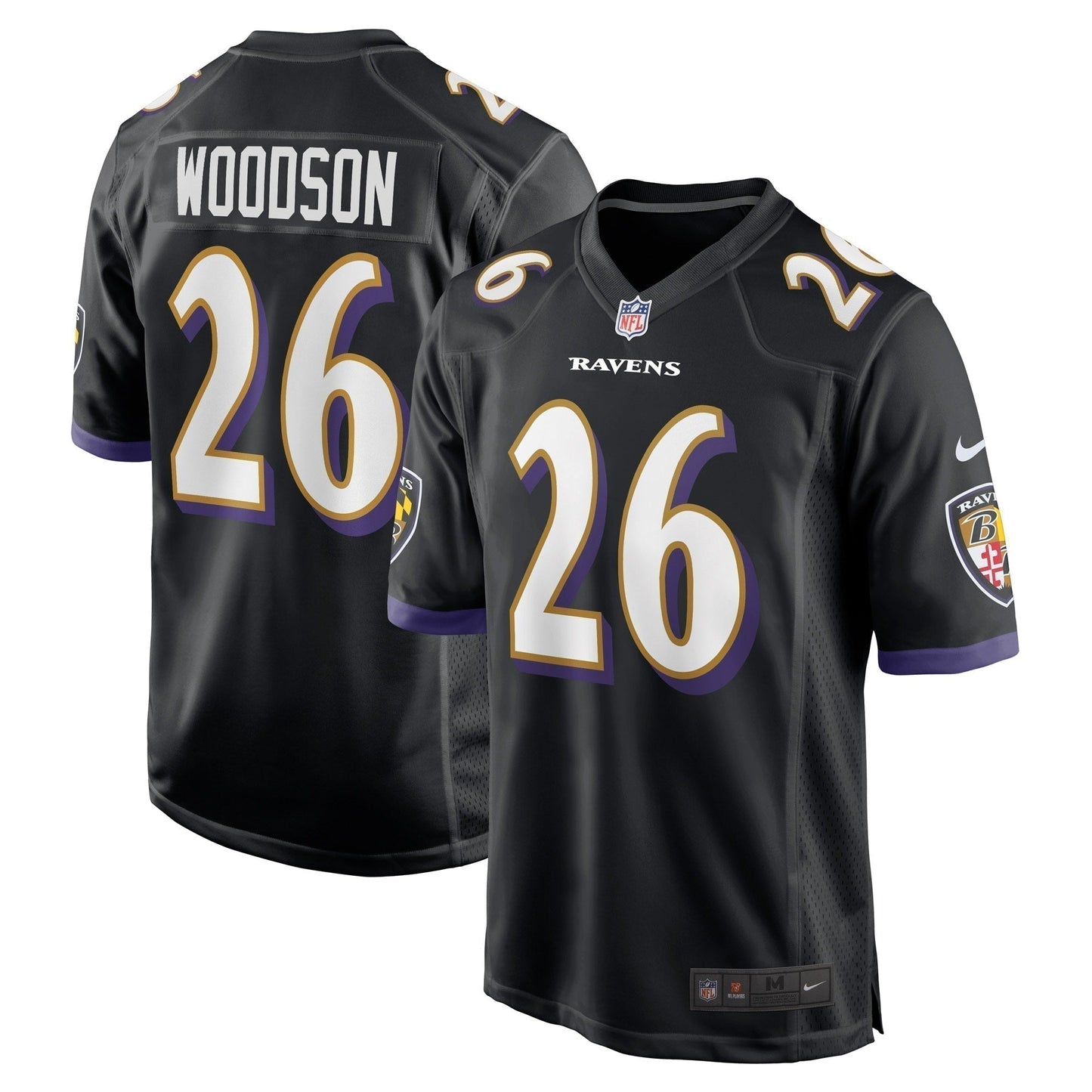 Rod Woodson Baltimore Ravens  Retired   Jersey - Black