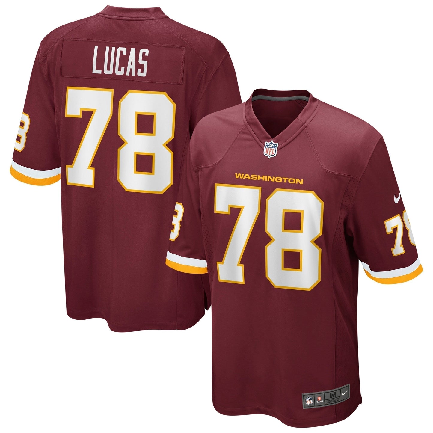 Cornelius Lucas Washington Football Team  Game   Jersey - Burgundy