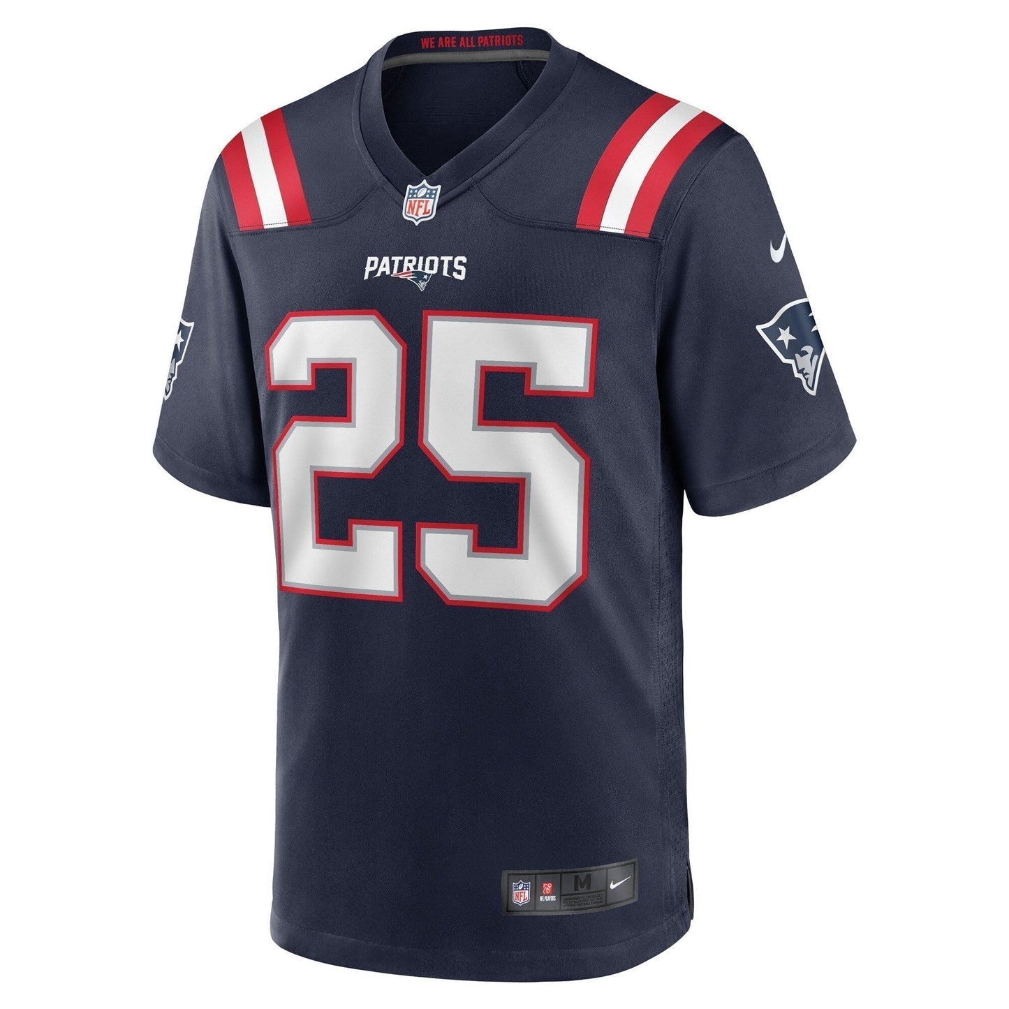 Marcus Jones New England Patriots  Game   Jersey - Navy