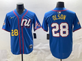Men's National League Matt Olson #28 Blue 2025 All-Star Edition Limited Player Jersey
