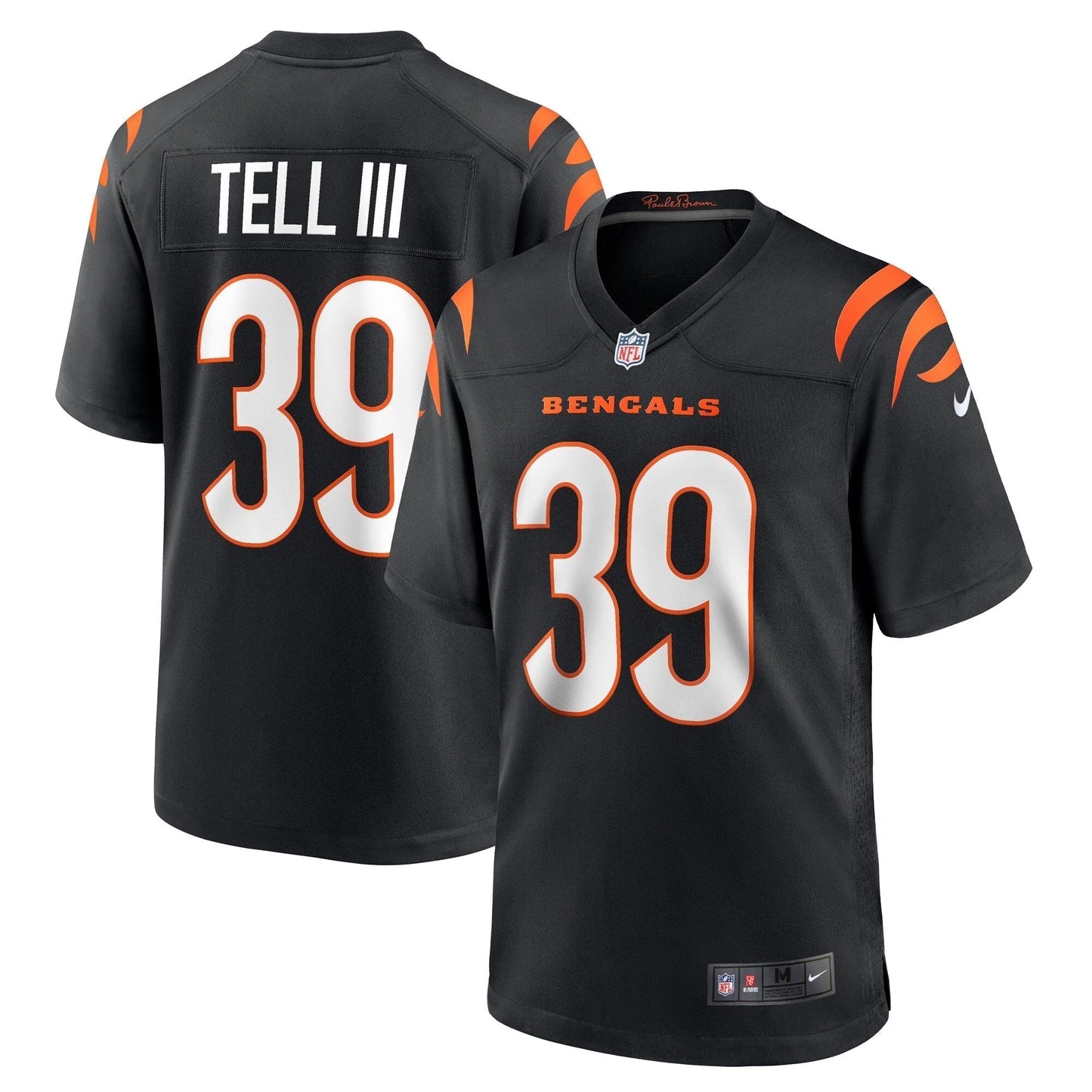 Marvell Tell III Cincinnati Bengals  Game   Jersey - Black
