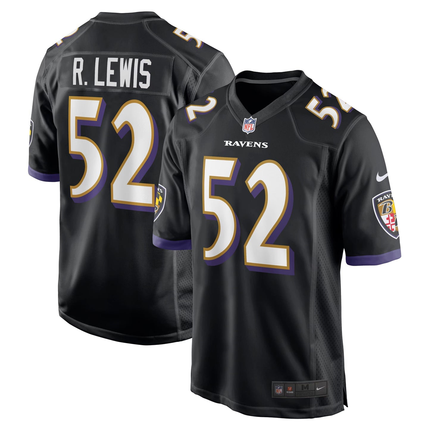 Baltimore Ravens Ray Lewis Black Retired Player Alternate Game Jersey