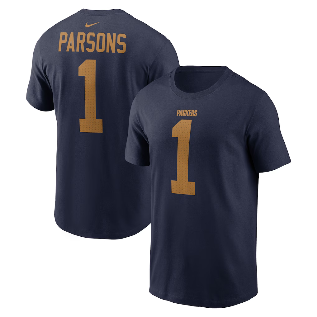 Men's Green Bay Packers Micah Parsons  Navy The 1923 Classic Name & Number T-Shirt
