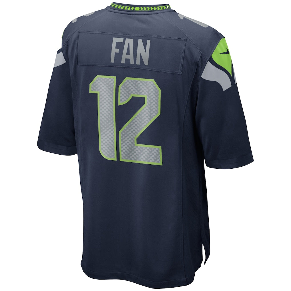 S.Seahawks #12 12s Fan College Navy Team Game Jersey