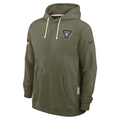Men's Las Vegas Raiders  Olive 2025 Salute to Service Sideline Standard Issue Dri-FIT Hoodie