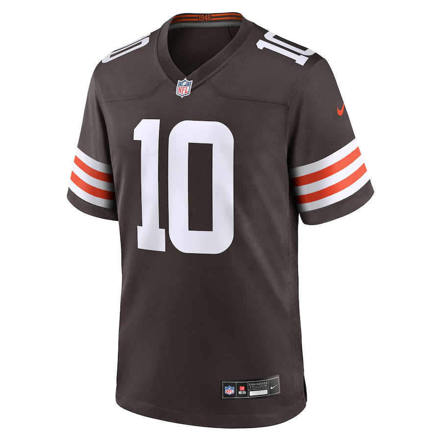 Cleveland Browns Quinshon Judkins  Brown 2025 NFL Draft Game Jersey