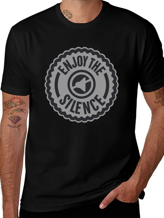 Enjoy the Silence T-Shirt - Minimalist Graphic Tee