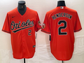 Men's Baltimore Orioles Gunnar Henderson Orange Replica Player Jersey