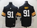 Men's Pittsburgh Steelers Stephon Tuitt #91 Black Player Game Jersey1