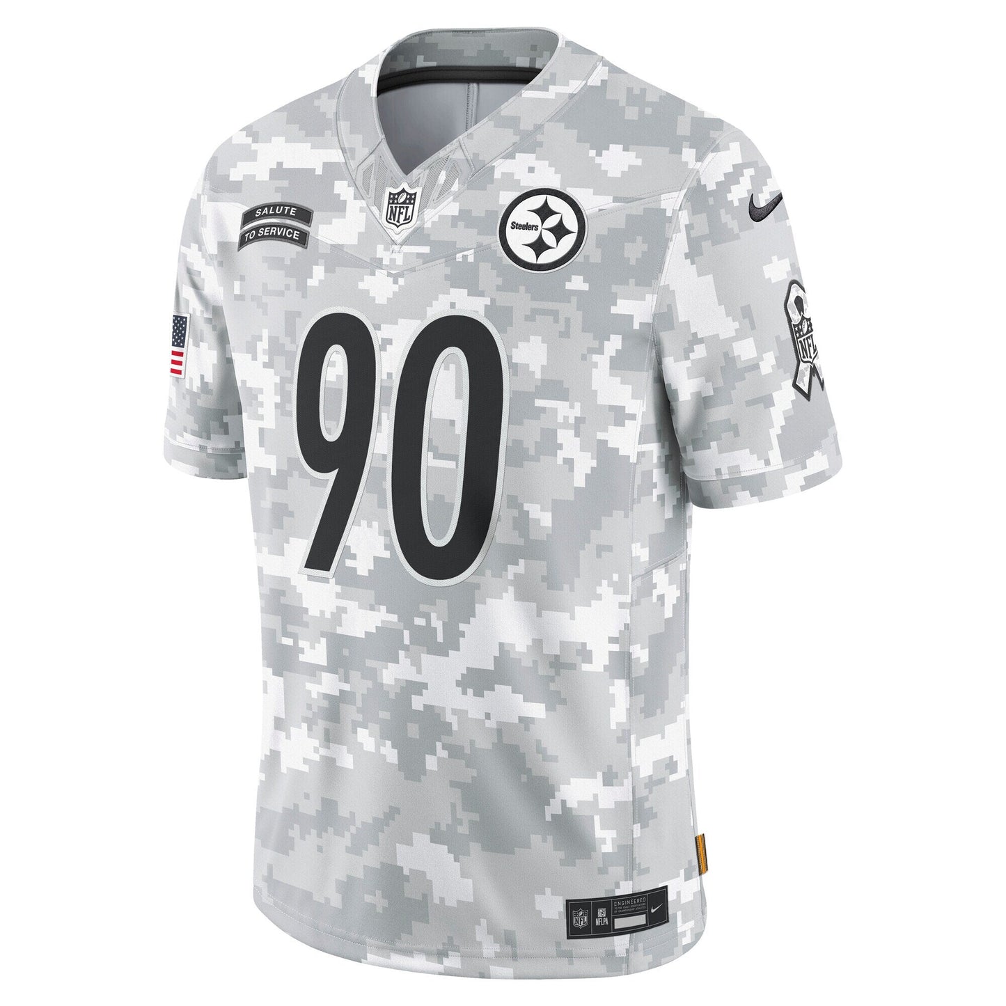 T.J. Watt Pittsburgh Steelers  2024 Salute to Service Limited Jersey - Arctic Camo