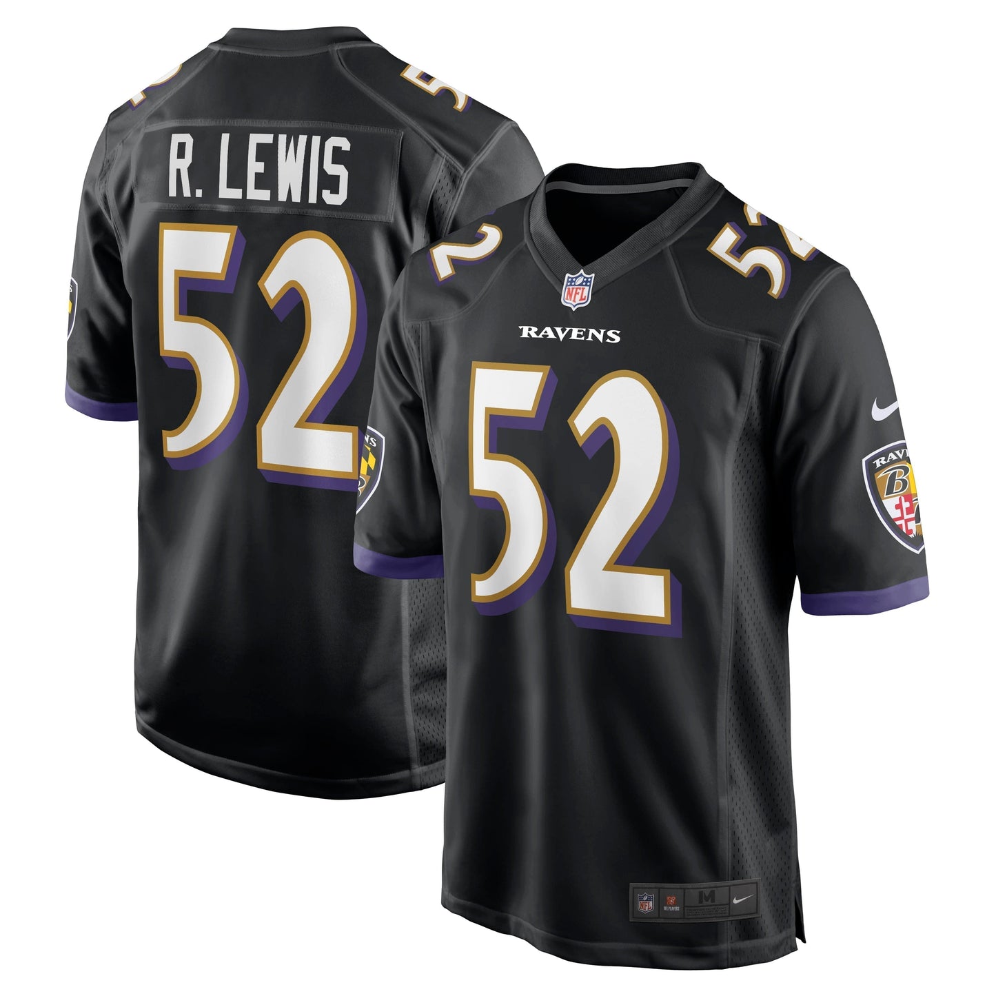 Ray Lewis Baltimore Ravens  Retired   Jersey - Black