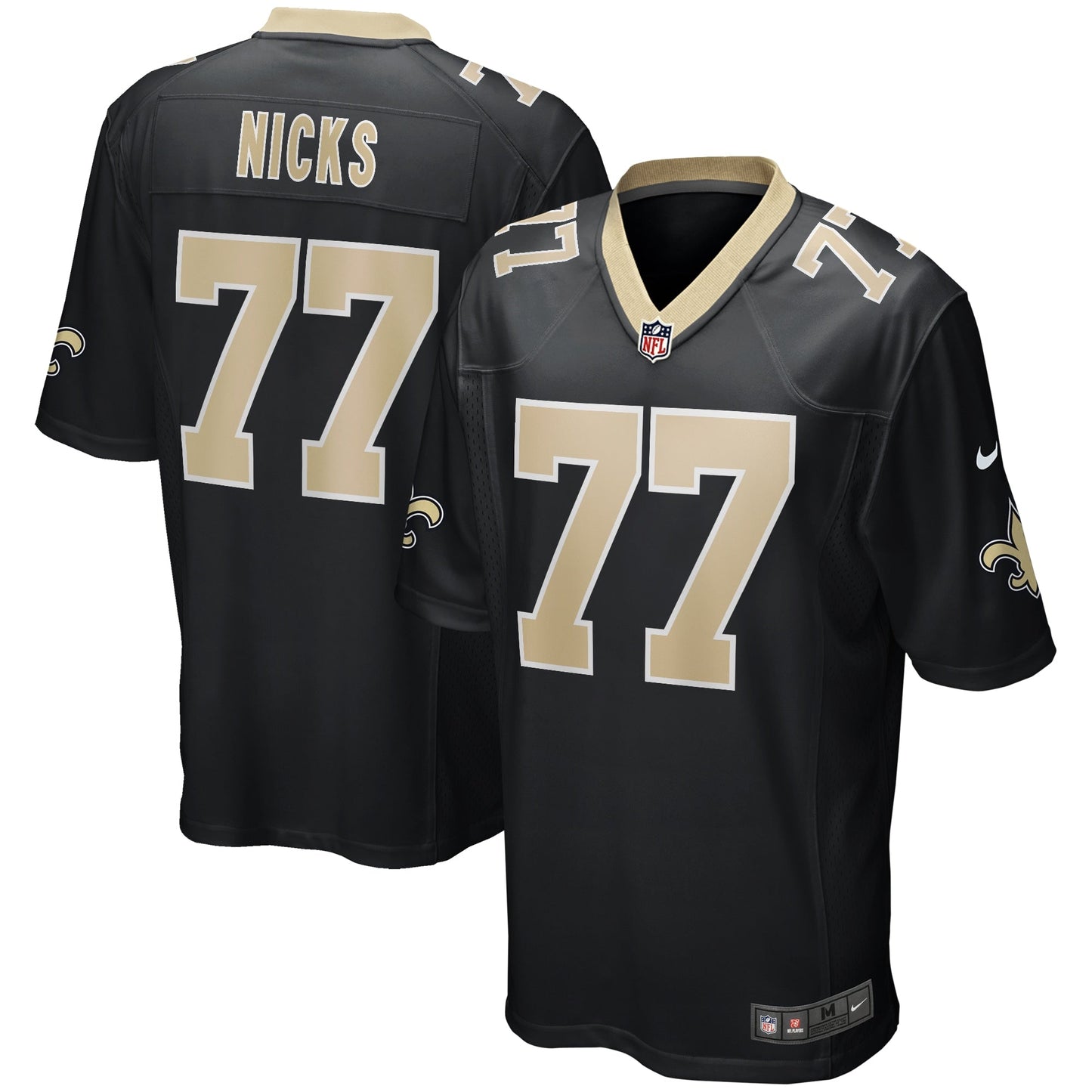 Carl Nicks New Orleans Saints  Game Retired   Jersey - Black