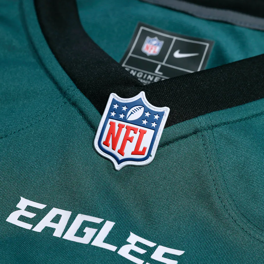 Men's Philadelphia Eagles  Midnight Green Super Bowl LIX Custom Game Jersey
