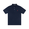 Striped embroidered polo shirt