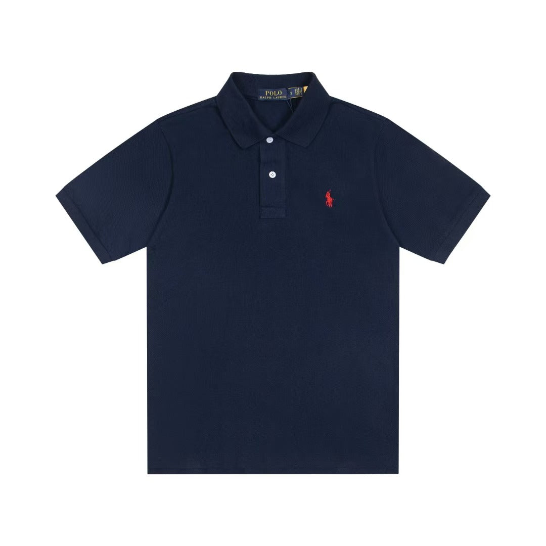 Striped embroidered polo shirt