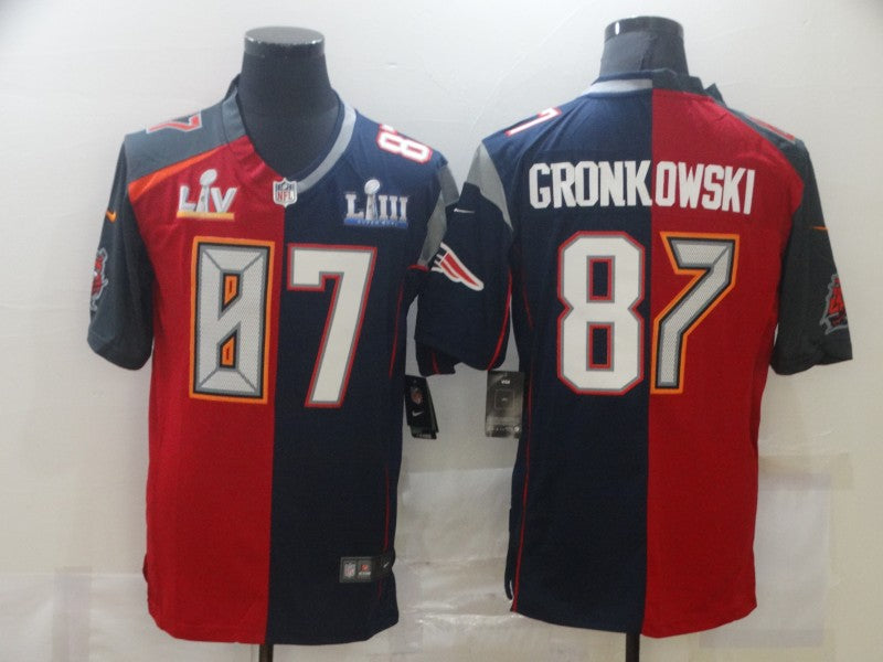 Men's Tampa Bay Buccaneers Rob Gronkowski Red/Blue Game Jersey