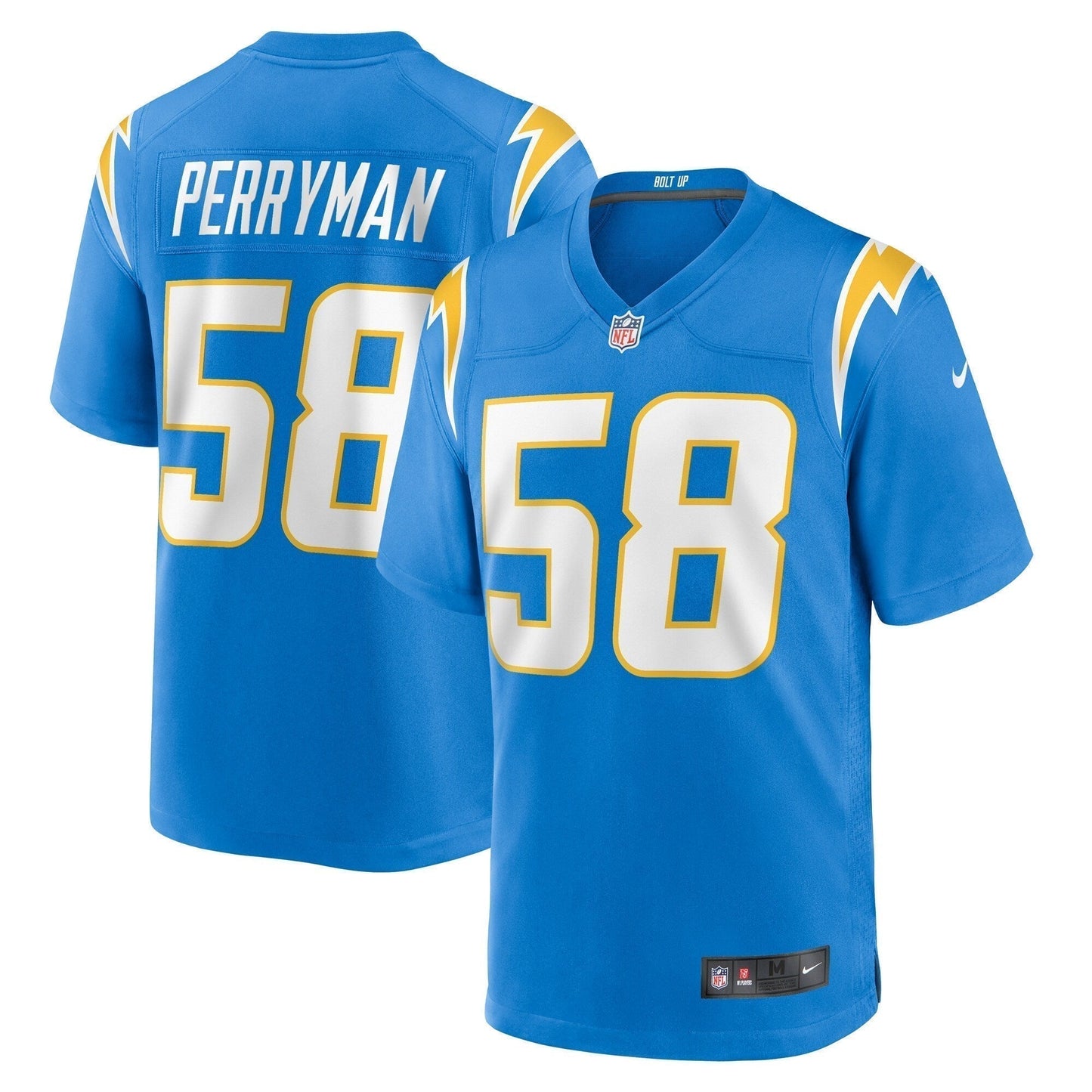 Denzel Perryman Los Angeles Chargers   Game Jersey -  Powder Blue