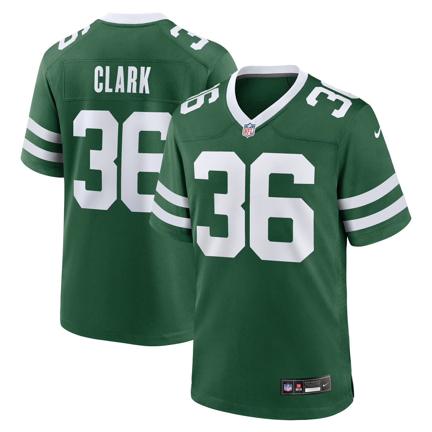 Chuck Clark New York Jets  Team Game Jersey - Legacy Green